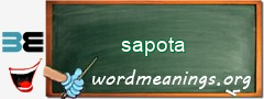 WordMeaning blackboard for sapota